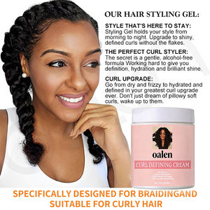 Crème réparatrice Luxfume Define Curls, renforce <span class=keywords><strong>les</strong></span> <span class=keywords><strong>cheveux</strong></span>, augmente l'élasticité, la brillance, formule résistante aux intempéries, boucles naturelles pour tous <span class=keywords><strong>les</strong></span> types de <span class=keywords><strong>cheveux</strong></span> - Product Image 3