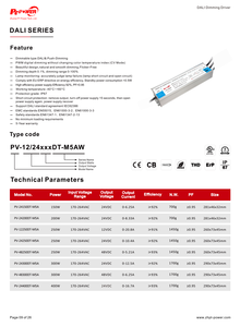Controlador de Tira LED DALI2 de Voltaje Constante de 300W, Regulable por Pulsación, 170-264V AC-DC, 24V 48V, Salida Única, IP67, Fuente de Alimentación LED Impermeable - Product Image 5