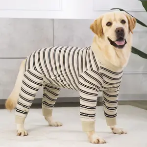 Nueva ropa para perros grandes, pijamas de cuatro patas para perros pequeños y medianos, ropa de casa para mascotas con cubierta completa