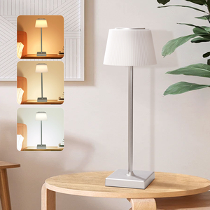 Aigostar Cordless USB lampada da tavolo ricaricabile 3 modalità colore lampada da tavolo dimmerabile Touch con luce notturna ABS corpo per uffici - Product Image 2
