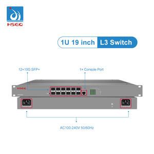 HSGQ-7912 10g 12 cổng L3 quản lý công nghiệp chuyển đổi 12 SFP + Cổng sợi quang chuyển đổi - Product Image 4