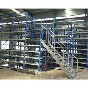 Metal Heavy- Duty Storage Warehouse Rack Adjustable Mezzanine Foor Racking System