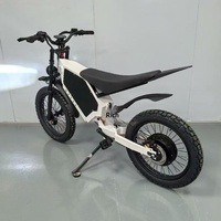 Moto électrique tout-terrain avec batterie au lithium 48V, vélo électrique 20 pouces avec moteur à moyeu arrière et cadre en acier à haute teneur en carbone