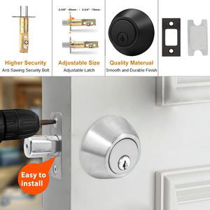 स्टेनलेस स्टील बंद एक जैसे कॉम्बो के साथ ट्यूबलर घुंडी ताला ताला deadbolt दरवाज़ा बंद - Product Image 2