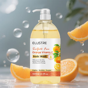 Gel de ducha iluminador antioxidante con vitamina C para piel naranja OEM para un Limpiador diario refrescante - Product Image 1
