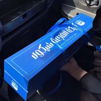Boîte à dessert personnalisée avec logo imprimé et poignée en ruban pour sushis, fraises enrobées de chocolat - Emballage alimentaire recyclé de qualité alimentaire