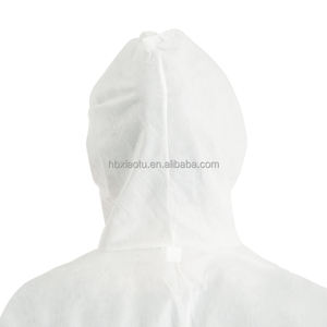 Xiaotu antistatique imperméable respirant vêtements jetables salopette industrielle <span class=keywords><strong>PP</strong></span> SMS microporeux blanc combinaison de protection - Product Image 4