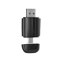Çift bağlantı noktası USB + tip-c kablosuz Carplay adaptörü BT5.4 Wifi6 oto GPS navigasyon Android arabalar ve Carplay ile uyumlu