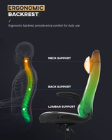 Échantillon Gratuit - Meilleur Prix - Chaise de Gaming et de Bureau à Domicile - Réglable, Robuste, Pivotante, Ergonomique avec Appui-tête pour Adultes - Silla