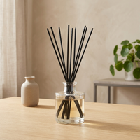 Bâtonnets diffuseurs de parfum en fibres synthétiques 100 % polyester, blancs et noirs, vente directe usine