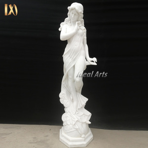 <span class=keywords><strong>Estatua</strong></span> <span class=keywords><strong>Griega</strong></span> de Mármol Blanco Natural Tallada a Mano para Jardín, Escultura de <span class=keywords><strong>Mujer</strong></span> Desnuda de Tamaño Real para Exteriores - Product Image 6