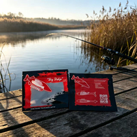 Pochette à fermeture éclair OEM personnalisée à faible MOQ avec grande fenêtre pour leurres de pêche, appâts durs, leurres souples, crankbaits et emballage de matériel de pêche