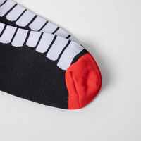 Chaussettes de course en Nylon pour hommes, haute qualité, quantité minimale de commande, fitness, chaussettes d'équitation de Compression personnalisées pour équipe de sport