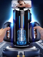 Noneoem Vibrations-Masturbator IPX5 Power King Automatischer Männlicher Masturbator Modell LT01 12 Mal/s Stoßbewegung Freihändige Maschine mit Telefonhalterung
