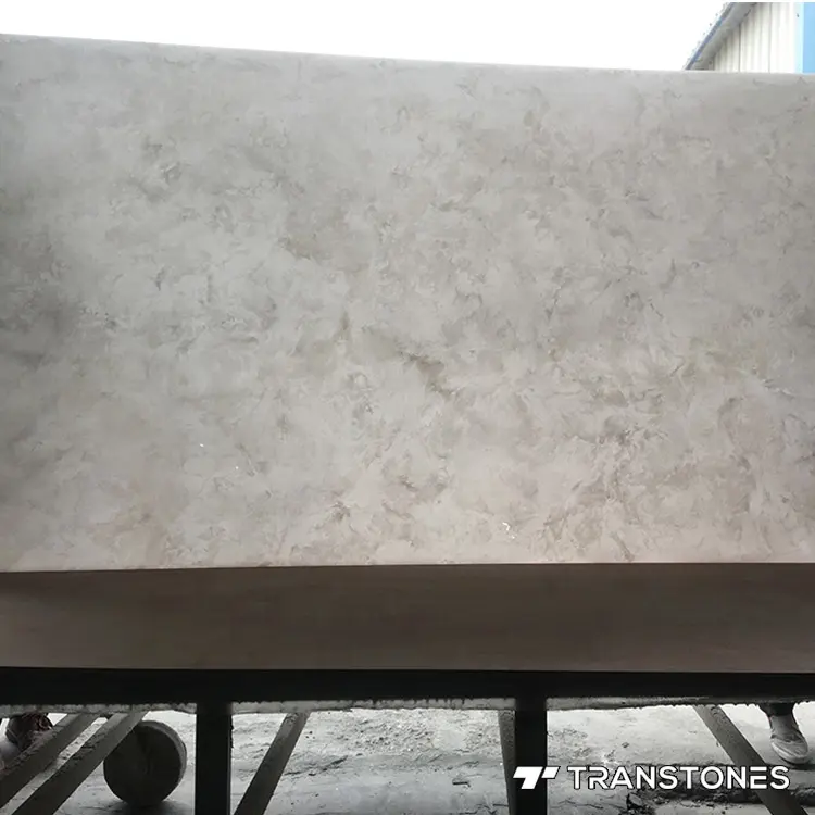 Piedra translúcida de piedra grande para decoración Interior, barra de ónix Artificial blanco contra salpicaduras, gran oferta