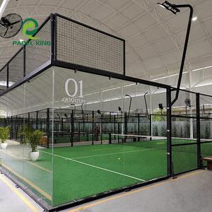 Campo da <span class=keywords><strong>Padel</strong></span> Panoramico Professionale di Livello Competitivo con Sistema di Recinzione in Vetro Trasparente e Supporto per il Carico in Container - Product Image 1