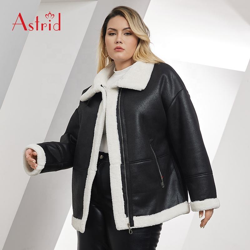 Jaqueta Aviator Plus Size Jaqueta De Couro De Pele Casaco Curto