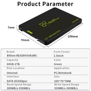 Disque SSD interne SATA3 de 2,5 pouces à prix d'usine, 128 Go, 256 Go, 512 Go, 1 To - Product Image 3