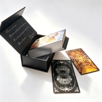 Tarjetas de Juego al por Mayor con Logotipo Personalizado, Tarjetas de Tarot con Lámina Plateada y Guía, Impresión a Color en Papel para Juego de Tarot