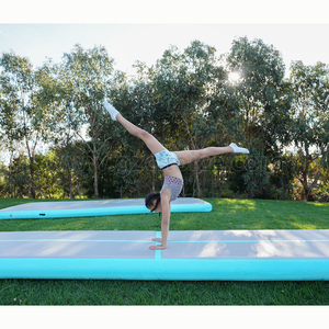 Tabla de bloques de pista de aire para gimnasia, esteras de caída, pista de aire inflable, esterilla de caída súper grande con bomba - Product Image 2