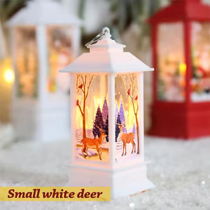 April International Custom Design Snow Globe Swirling Glitter Water Storm Lamps Different Scenes Led <b>Christmas</b> Lantern - Product Image 6