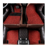 Tapis de sol de voiture en cuir, Double couche 5D 7D, décoratifs, étanches, de haute qualité, 12 pièces