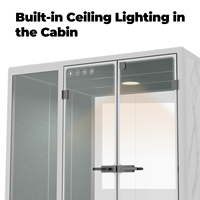 Cabines acoustiques insonorisées modulaires en alliage d'aluminium, cabine de travail privée, cabine de réunion multi-personnes pour l'école, la maison ou le bureau