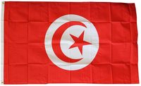 Nouveau drapeau de la Tunisie 3x5 pieds, double couture et bords renforcés, 100% polyester