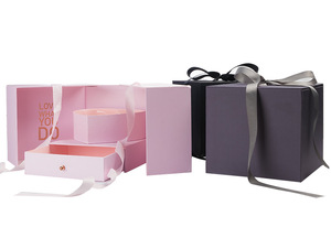 Sang Trọng Cube <span class=keywords><strong>Michaels</strong></span> Hộp Quà Tặng Sáng Tạo Tông Hoa Ngăn Kéo Hộp - Product Image 6