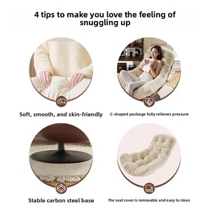 Poltrona Reclinabile Singola Trasformabile in Letto per Uomo e Cane, Sedia Girevole, Arredamento per Casa, Camera da Letto, Soggiorno, Balcone, Comoda Chaise Longue - Product Image 3