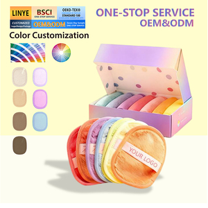 Thân Thiện Với Môi Có Thể Giặt Mặt Làm Sạch Vải Trang Điểm Remover Mặt Làm Sạch Pad Tái Sử Dụng Trang Điểm Loại Bỏ Miếng Đệm Trang Điểm Loại Bỏ Miếng Đệm - Product Image 1
