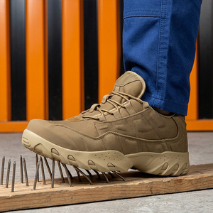 SFA2 Chaussures de sécurité tactiques respirantes kaki avec semelle anti-perforation pour l'entraînement en extérieur - Product Image 2