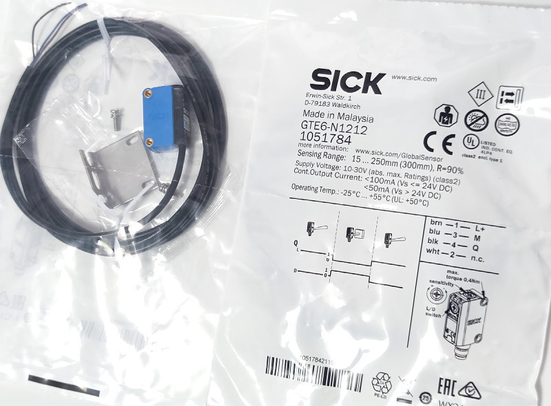 Sensore Fotoelettrico SICK GTE6N1211 (1050713) – Nuovo Di Zecca, Made In USA, Modello GTE6-N1211 - Foto 6