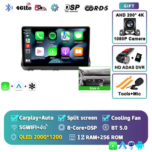 Autoradio multimédia Android 15 avec navigation, Carplay et 4G pour Renault Logan, Sandero, <span class=keywords><strong>Jogger</strong></span> 2019 2020 2021 2022 2023 - Product Image 6