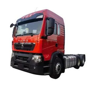 Sitrak T7h中国重汽豪沃T7拖拉机6x4 euro5 CNG卡车430马力拖车在乌兹别克斯坦热卖带空气悬架的工厂价格