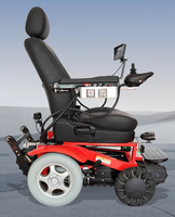 Silla de Ruedas Motorizada Moderna de Doble Tracción con Orugas Reforzadas para Terapia de Rehabilitación, Escaleras y Terrenos Irregulares