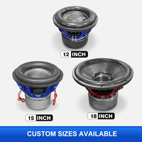 Fournisseur de haut-parleurs en Chine, caisson de basses de 18 pouces pour voiture, bobine vocale de 4 pouces, RMS 5000W, double 2 ohms, double 4 ohms, cadre en aluminium