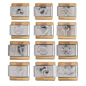 Stainless Steel Modular Bracelet Charms Mixed Shapes For Bracelet Making Unisex Jewelry Findings - Product Image 2