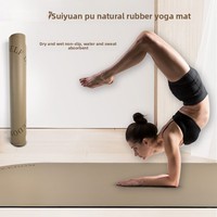 Tapis de yoga transfrontalier personnalisé antidérapant, résistant à la transpiration, silencieux, absorbant les chocs, en caoutchouc naturel, longueur 183 cm, épaisseur 5 mm, Torch