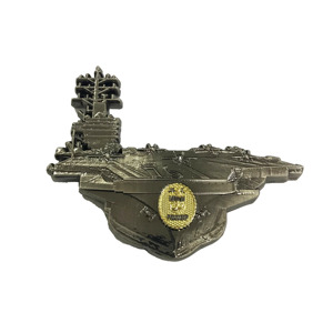 Venta al por mayor personalizado exquisito USS Ronald Reagan CVN 76 CMC desafío moneda azul marino temática coleccionable con diseño distintivo - Product Image 1