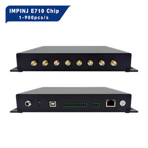 Lector de Canales <span class=keywords><strong>RFID</strong></span> UHF de 8 Puertos con Chip Impinj E710 de Largo Alcance de 25 m TY608E con SDK Gratuito para Seguimiento de Activos de Almacén y Cronometraje Deportivo - Product Image 1