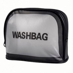 Customized Logo Waterproof PVC Cosmetic <b>Bags</b> Frosted <b>Clear</b> <b>Plastic</b> Toiletry Storage <b>Bags</b> - Product Image 1