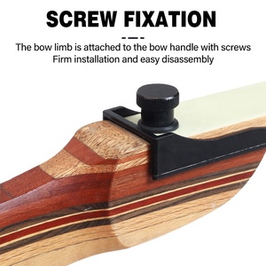 Bộ cung tên recurve SPG Takedown 18 - 38 Lbs, thân gỗ, dành cho thi đấu, người mới bắt đầu tập luyện, săn bắn - Product Image 6