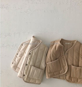 Gilet coupe-vent d'hiver de haute qualité pour bébé, veste <span class=keywords><strong>sans</strong></span> manches doublée pour <span class=keywords><strong>enfants</strong></span>, hauts rembourrés en coton pour <span class=keywords><strong>enfants</strong></span> - Product Image 6