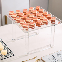 Supports à Dessert et Plateaux de Service en Acrylique Écologiques pour Cupcakes – Présentoirs Transparents pour Buffets et Événements