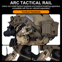 Ensemble de rails modulaires ARC HL-ACC-84, 5 positions de verrouillage, NYLON, utilisation tactique, compatible avec les tailles M/L/XL/XXL, casques FAST à coupe très haute