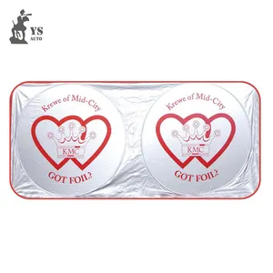 Tấm Che Nắng Phía Trước Xe Ô Tô Với Logo Tùy Chỉnh, Tấm Che Nắng Kính Chắn Gió Tự Động In Polyester 170T/190T - Product Image 1