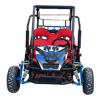 Kart Todoterreno de Montaña Doble para Padres e Hijos, Motor de Gasolina de 125cc con Enfriamiento por Aire, Vehículo de Playa de Cuatro Ruedas