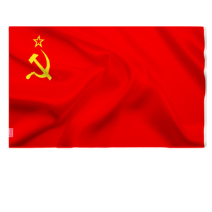 Bandera Roja del CCCP de 90x150 mm, Unión de Repúblicas Socialistas Soviéticas, Bandera de la URSS de 3x5 Pies para Interiores/Exteriores, Bandera Rusa - Product Image 1