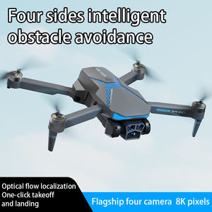 Drone pliable sans balais AE7 <span class=keywords><strong>Wifi</strong></span> Fpv quadrirotor pliable Rc Dron jouets évitement d'obstacles flux optique - Product Image 5